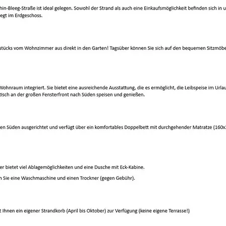 Moewennest - Berthin-bleeg-str 18, App 2 Apartment